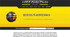 Desktop Screenshot of lbmautoparts.se
